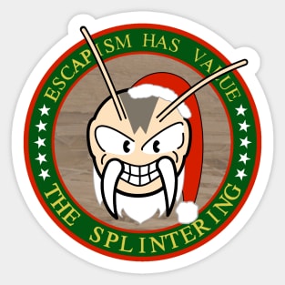 The Splintering Santa Chomp Logo Sticker